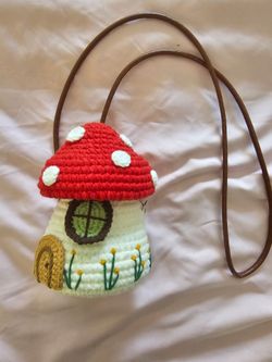 Crochet Mushroom Purse