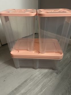 Pink Storage Containers