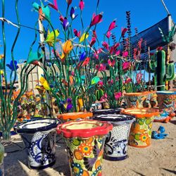 🔥NEW TALAVERA🔥Metal Yard Art 🌵Imports😍POTTERY ❗️