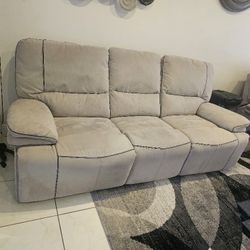 Sofa and Loveseat with recliner In Excellent Condition 