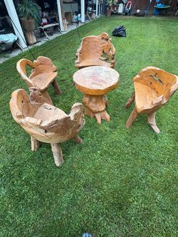 Wood Table and Chairs