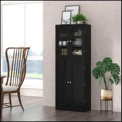 63.5" Pantry Organizers and Storage, Freestanding Tall Storage Cabinet 