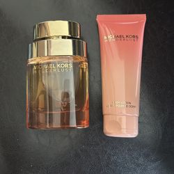 Michael Kors 3.4 Wonderlust Perfume Original And Cream Full Size