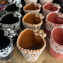 Tazas Para El Café De Talavera Mexicana. 