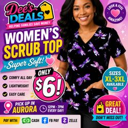 Scrub tops $6 Brand New