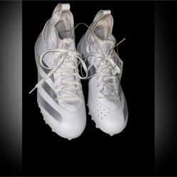 Adidas Kids' Adizero Impact 2 Lace-Up Football Cleats Size 5 Girls Boys 