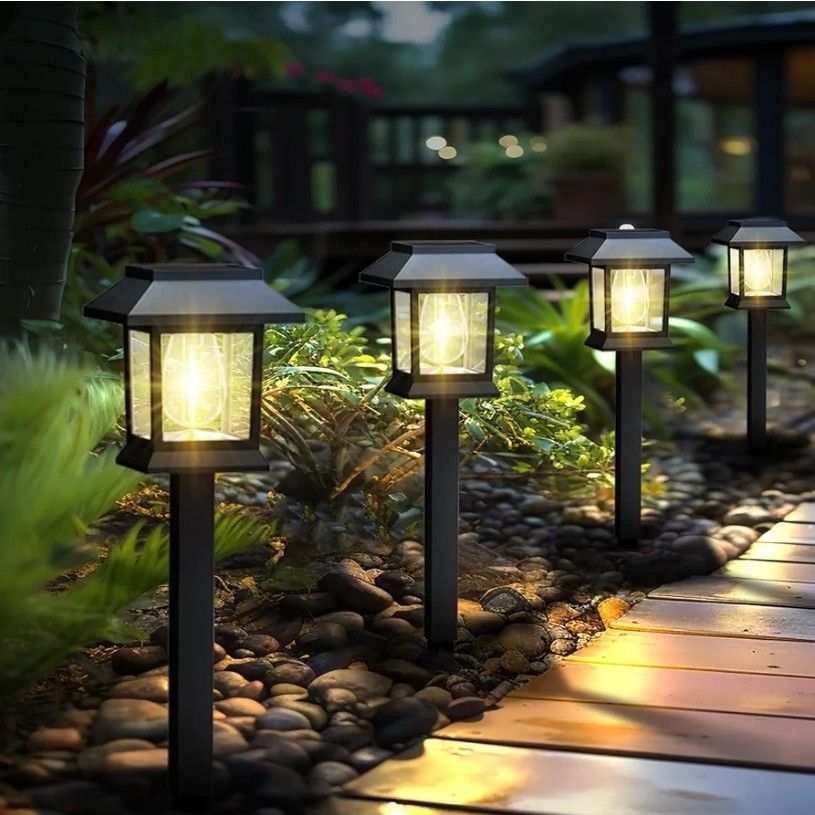  Solar Lights Outdoor,12 Pack 3000K Waterproof Auto On/Off