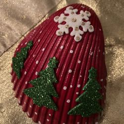 Very Large Beautiful Hand Painted Christmas Tree Ornaments