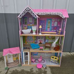 KidKraft Sweet And Pretty Wooden Dollhouse Set