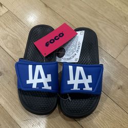 LA Dodgers Slide Sandals Kids Size 11/12