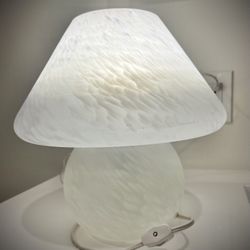 Modern Frosted Glass Lamp - 11”