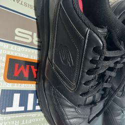 Men work leather non slip shoes 9.5