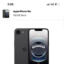 iPhone 16e Black128gb Factory Unlocked