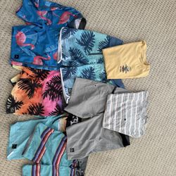 Rip Curl Size 30 Ultimate Board Short (x5) Hurley (x1) Rip Curl Shirt and VISSLA Shirt Surf