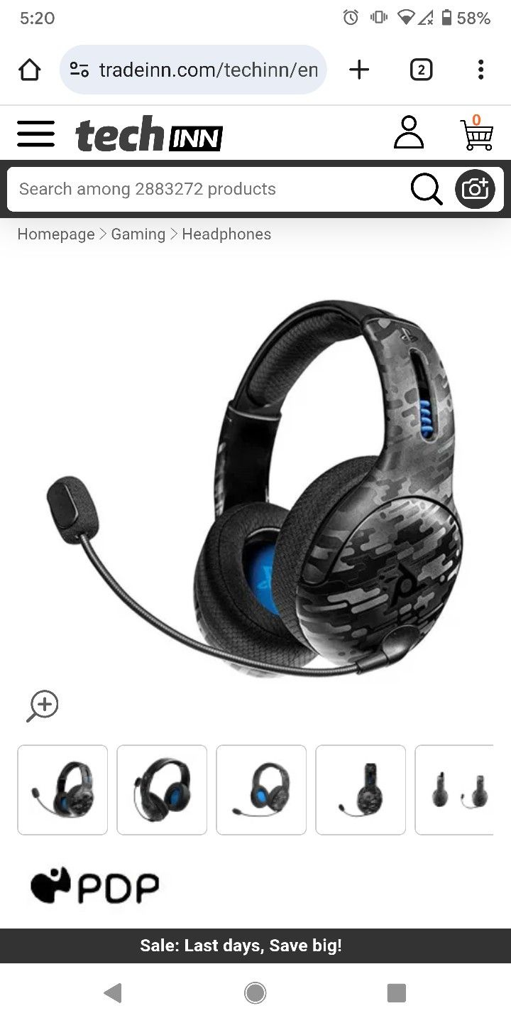 PDP LVL50 wireless gaming headset For PlayStation