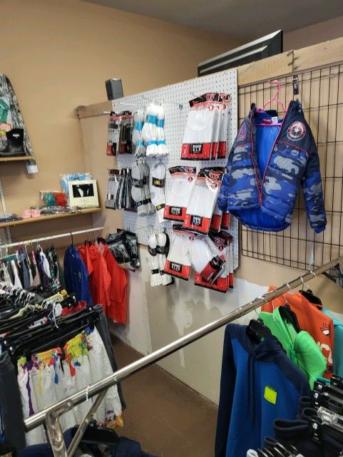 Boys pants $10 3 pack T shirts $6 3 pack socks $5 down boy jackets $20 boy shoes $10