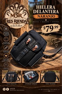 Hielera Delantera para Montura / Front Saddle Cooler Bag