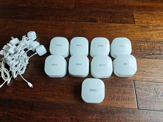 eero Mesh WiFi System – 9 Units with Power Adapters