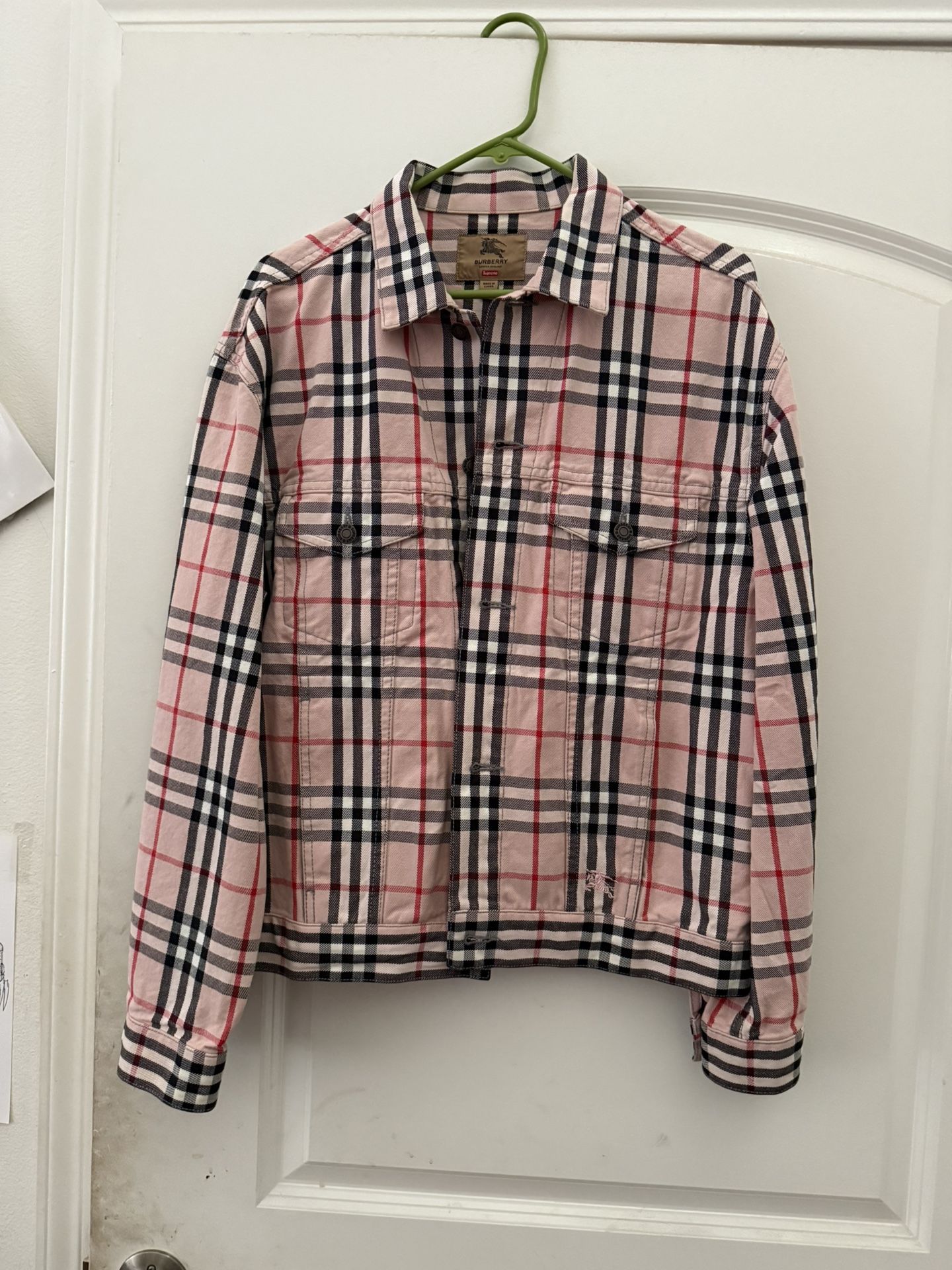 Supreme X Burberry Denim Trucker jacket