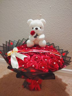 Bouquet 💐 De Rosas Eternas Y Naturales Personalizadas