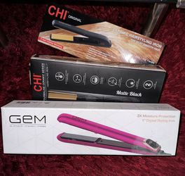 Flat Ceramic Hairstyling Iron 1”