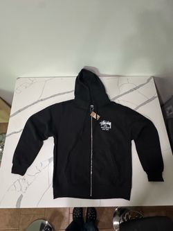 Stüssy x Dover Street Market NY Zip Hoodie Black - Size M - STOCK DSM N.Y. - NWT