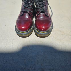 Dr. Martens 1460 Cherry Red Boots womens 7