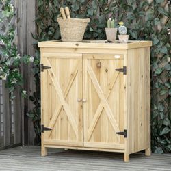 Garden Storage Cabinet, Outdoor Tool Shed 