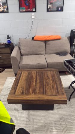 Couch and table