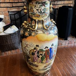Japanese Satsuma Floor Vase