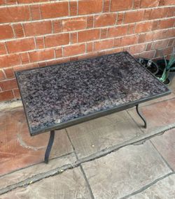 Black table