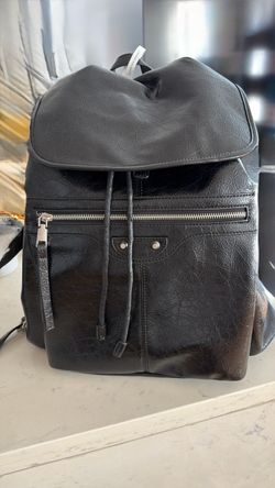 Leather backpack