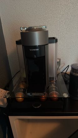 Nespresso vertuo machine and milk frother