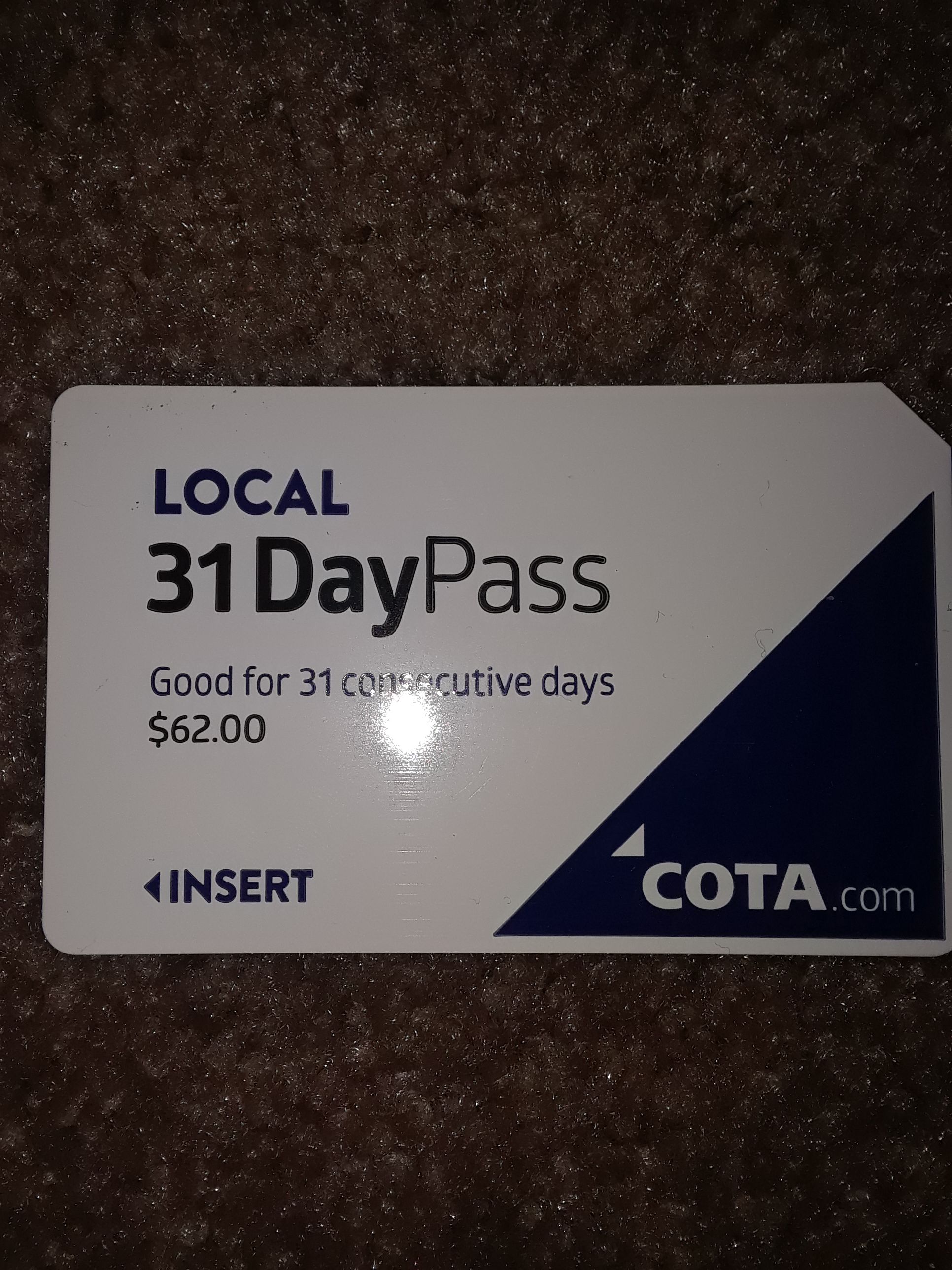 COTA Bus Pass