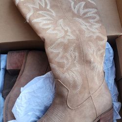 Light Brown High Boots