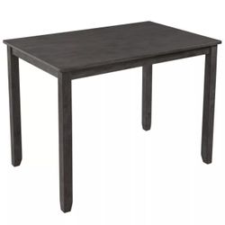 Table set with 6 high stools in grey colore