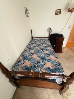 Antique bed and desk for sale