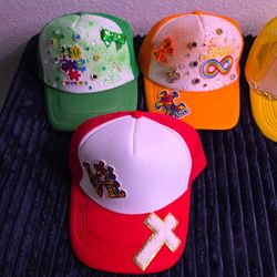 Autism Awareness Custom Trucker Hats – Set of 4