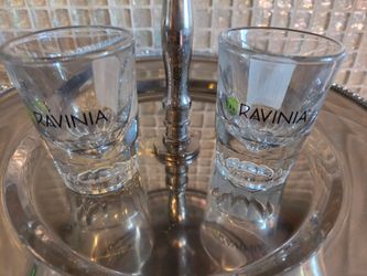 Set of 2 Ravinia Glass Shot Glasses