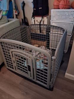 Large Plastic Pet Playpen with Door