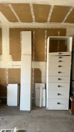 Miscellaneous cabinet/shelving/drawers