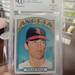 1972 Topps Nolan Ryan - Graded 9 - Vintage Baseball Cards - Beautiful Centering!