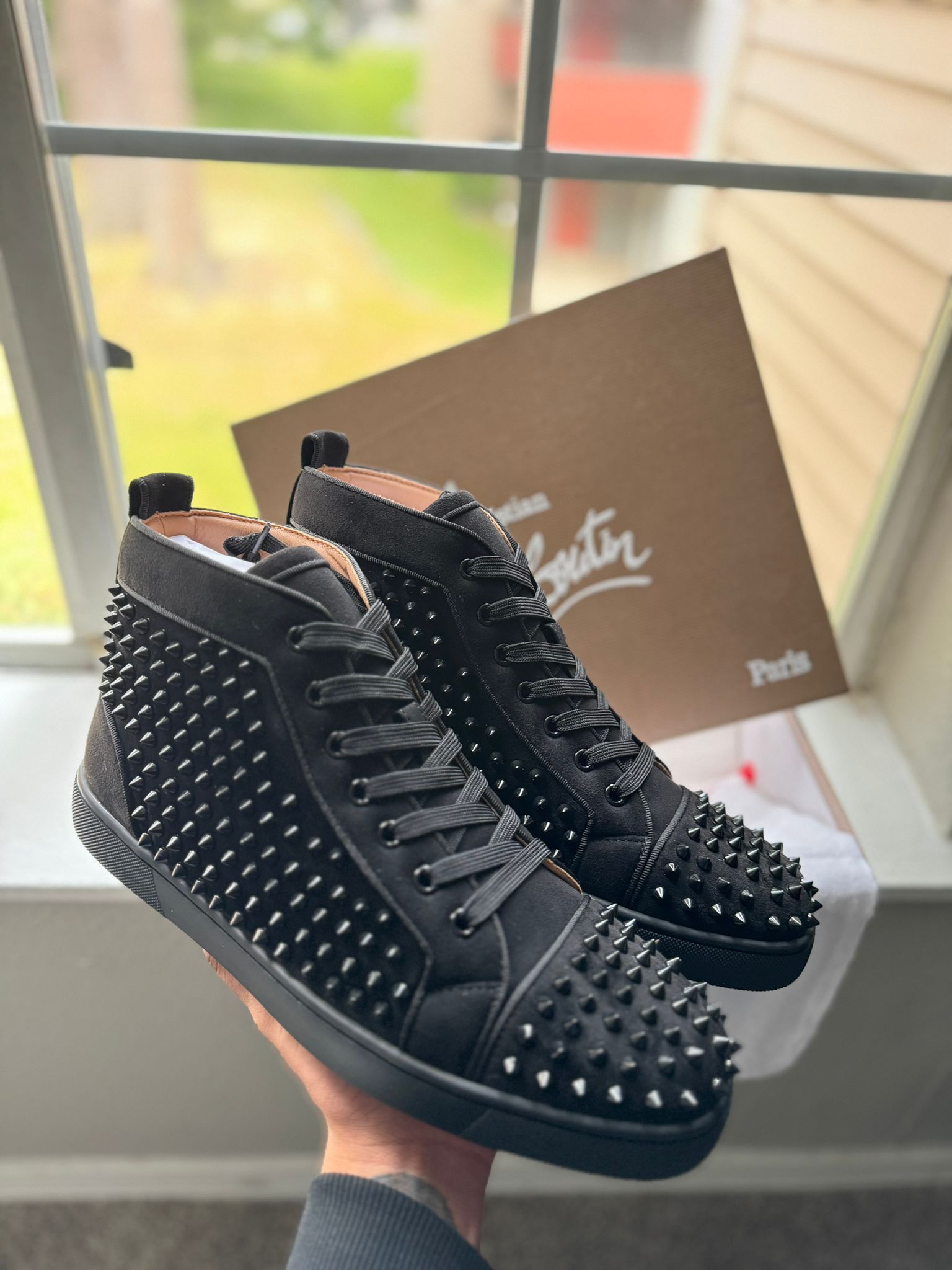 Red Bottoms Suela Roja Shoes Louboutin Sneakers Red Sole Black