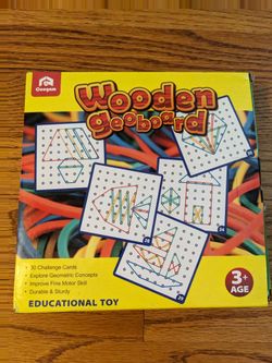 Wooden Geoboard Educational Toy