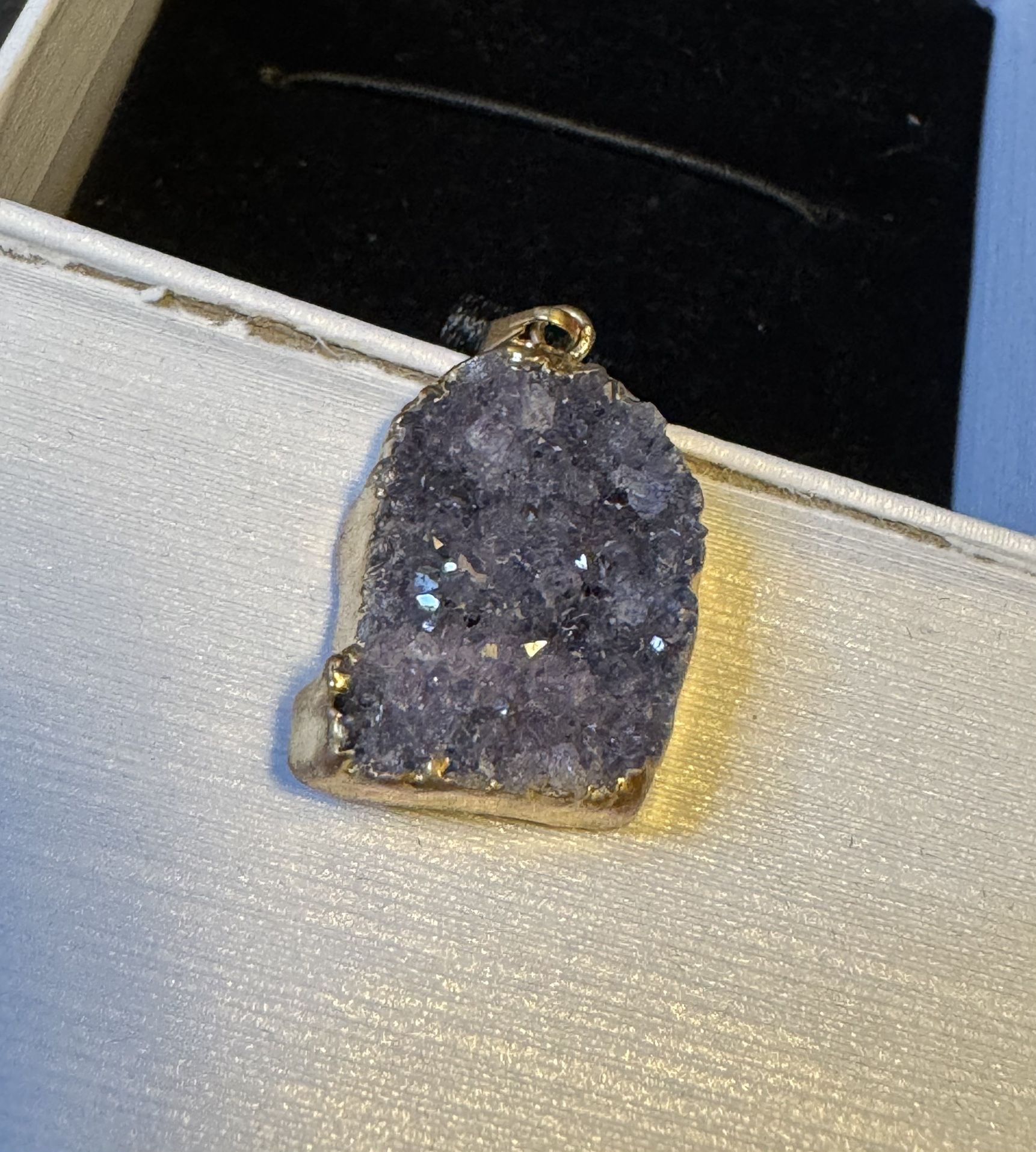 Quartz , Real Stone Pendant 