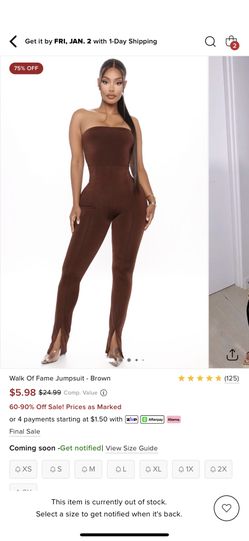 Fashion Nova Walk Of Game Jumpsuit