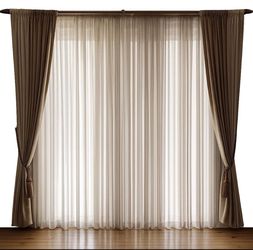 Valance Gold 88” x 21” - Set of 2