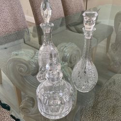 Glass Etched Decanters