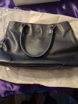 Tory Burch Black Leather  Shoulder Bag