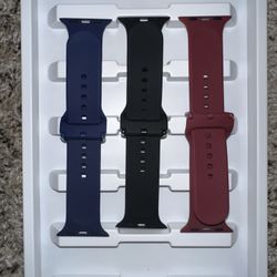 3 Pack Silicone Apple Watch Bands